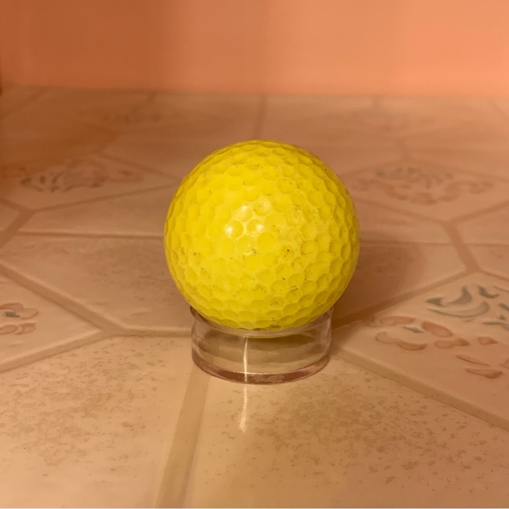 Bright Yellow Golf Ball Kid's Toy Indoor Outdoor Play
